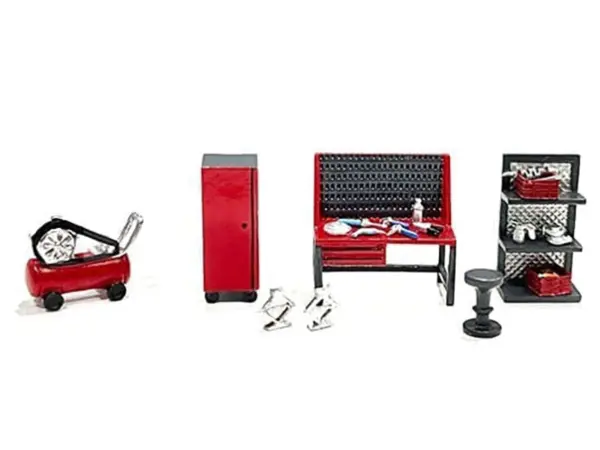 "Metal Tools" Set C of 7 Pieces Limited Edition 1/64 Scale Models by American Diorama #2