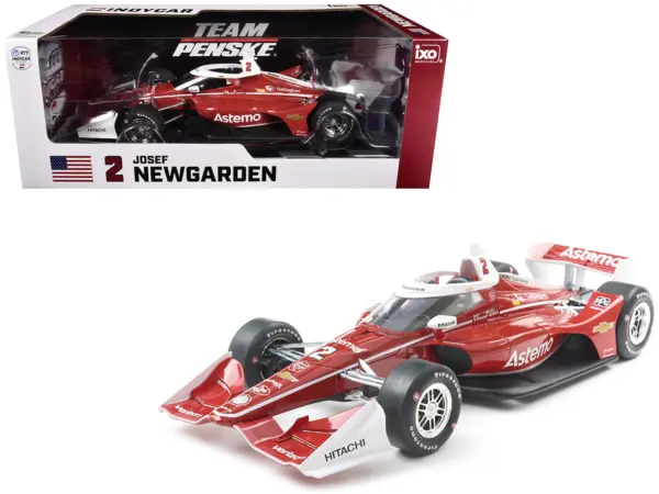 Dallara IndyCar #2 Josef Newgarden "Astemo" Team Penske (Road Course Configuration) "NTT IndyCar Series" (2025) 1/18 Diecast Model Car by IXO Models #1