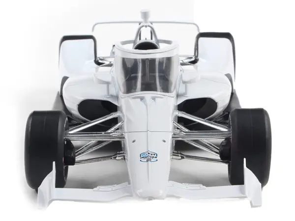 Dallara IndyCar Blank White "Autograph Car" (Super Speedway Configuration) "NTT IndyCar Series" 1/18 Diecast Model Car by IXO Models #4