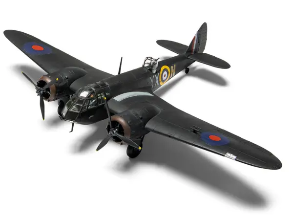 Level 2 Model Kit Bristol Blenheim Mk.IF Aircraft with 2 Scheme Options 1/72 Plastic Model Kit by Airfix #5