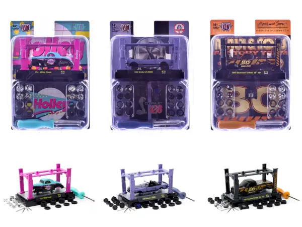 Model Kit 3 piece Car Set Release 78 Limited Edition to 9600 pieces Worldwide 1/64 Diecast Model Cars by M2 Machines #1
