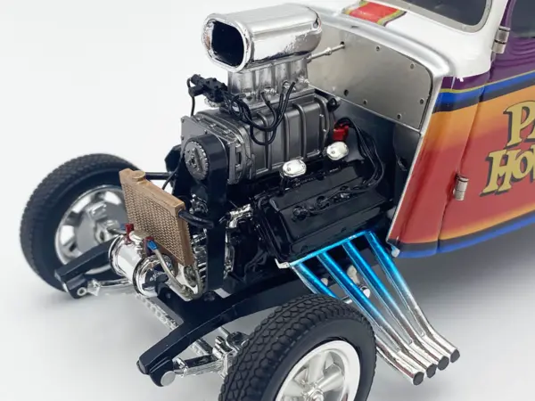 1933 Gasser "Prock & Howell - F Troop" Blue and White with Stripes Limited Edition to 348 pieces Worldwide 1/18 Diecast Model Car by ACME #3