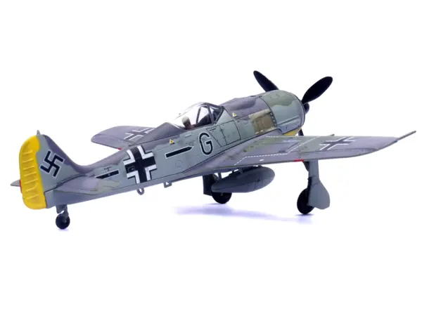 Focke-Wulf Fw 190A Aircraft "14-Victory Ace Hauptmann Wilhelm Gath Stab/JG 26 Schlageter France" (1942) German Luftwaffe 1/72 Diecast Model Airplane by Legion #3