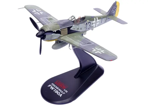 Focke-Wulf Fw 190A Aircraft "Black 13 8./JG 2 Richthofen France" (1943) German Luftwaffe 1/72 Diecast Model Airplane by Legion #5
