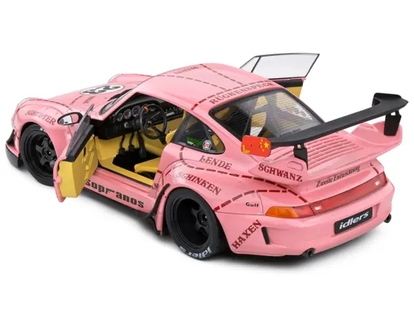 2020 RWB Bodykit #23 "Pink Pig" Pink with Graphics 1/18 Diecast Model Car by Solido #5