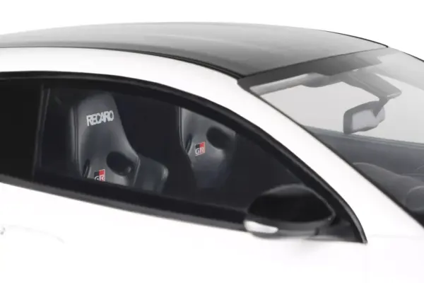 2022 Toyota GRMN Yaris RHD (Right Hand Drive) Platinum White Pearl with Black Hood and Top Limited Edition to 999 pieces Worldwide 1/18 Model Car by Otto Mobile #2