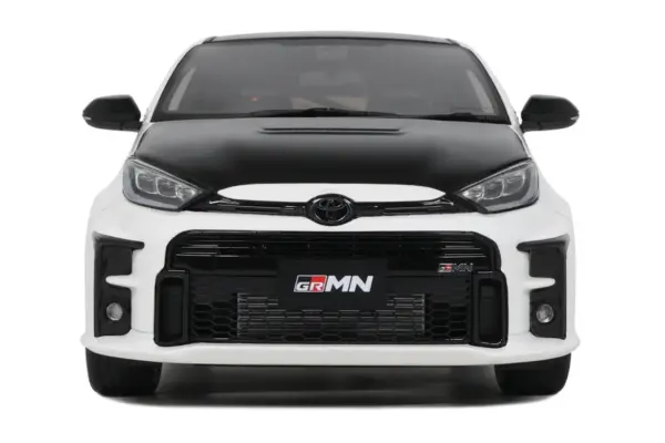 2022 Toyota GRMN Yaris RHD (Right Hand Drive) Platinum White Pearl with Black Hood and Top Limited Edition to 999 pieces Worldwide 1/18 Model Car by Otto Mobile #5