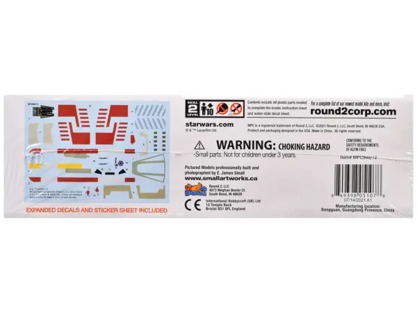 Skill 2 Snap Model Kit Luke Skywalker X-Wing Fighter "Star Wars: A New Hope" (1977) Movie 1/63 Scale Model by MPC #3