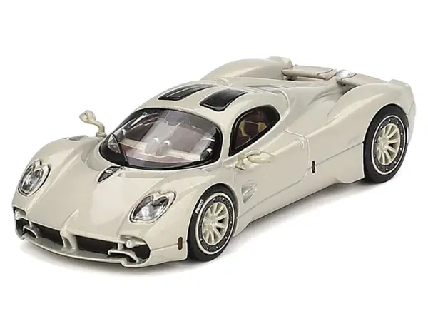 Pagani Utopia Presentation Grigio Rinascimento Silver 1/64 Diecast Model Car by BBR #2