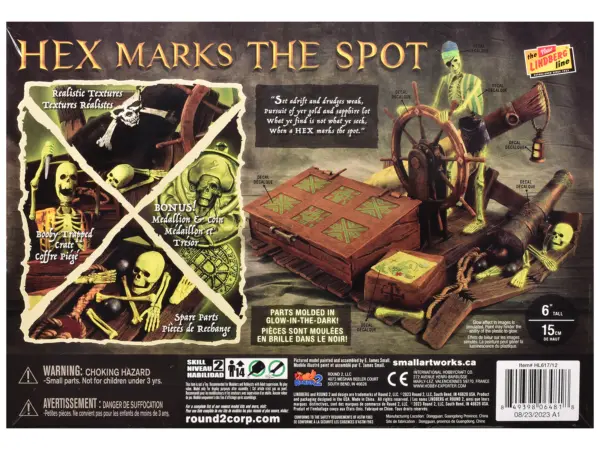 Skill 2 Model Kit Jolly Roger Series "Hex Marks the Spot" Diorama Set 1/12 Scale Model by Lindberg #4