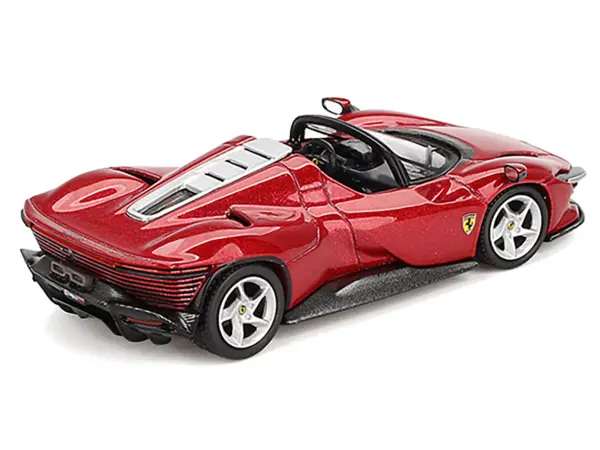 Ferrari Daytona SP3 Rosso Imola Red with Blue Interior 1/64 Diecast Model Car by BBR #2