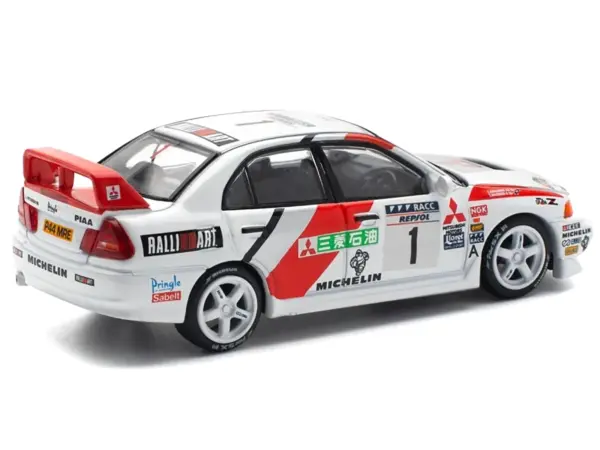 Mitsubishi Lancer Evolution IV RHD (Right Hand Drive) #1 Tommi Makinen - Seppo Harjanne Winner "Rally de Catalunya" (1997) 1/64 Diecast Model Car by Pop Race #4
