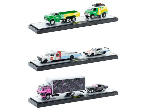Auto Haulers "Soda" Set of 3 pieces Release 38 Limited Edition to 8000 pieces Worldwide 1/64 Diecast Models by M2 Machines #2