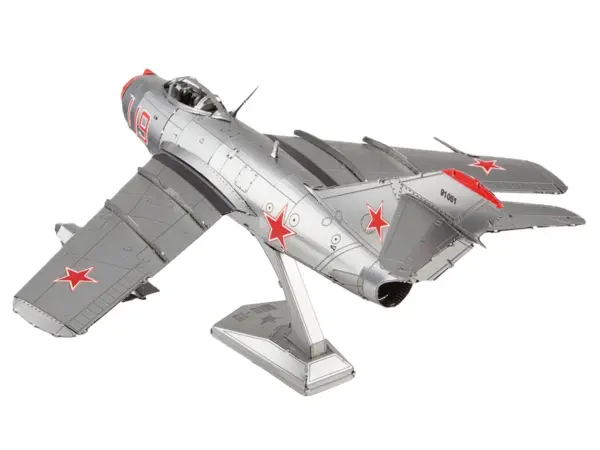 Model Kit Mikoyan-Gurevich MiG-15 Fighter Aircraft "Korean War" Soviet Air Force (Moderate Difficulty) Steel Model by Metal Earth #3
