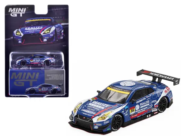 Nissan GT-R NISMO GT3 #56 Joao Paulo de Oliveira - Teppei Natori "REALIZE Nissan Mechanic Challenge GT-R" "Super GT Series" (2023) Limited Edition 1/64 Diecast Model Car by Mini GT #1