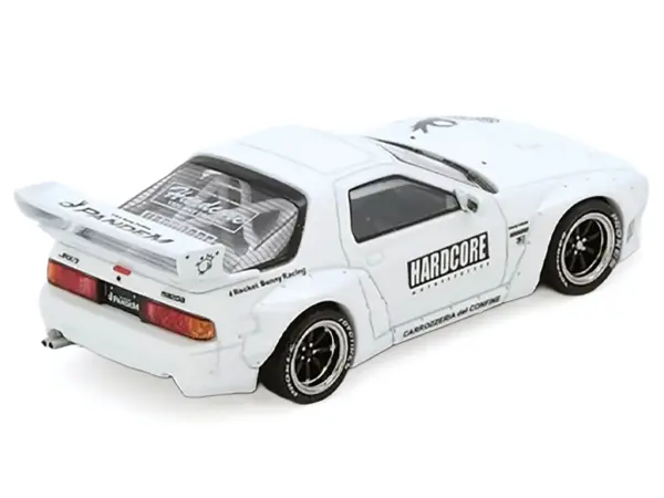 Mazda RX7 (FC3S) "Pandem Aero" Widebody Kit White with Graphics 1/64 Diecast Model Car by Inno Models #2