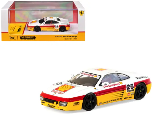 Ferrari 348 Challenge #25 Oscar Larrauri "Italian GT Championship" (1994) "Hobby64" Series 1/64 Diecast Model by Tarmac Works #1