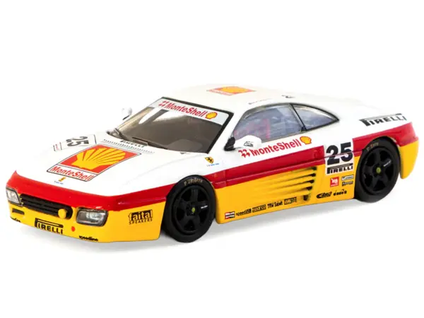 Ferrari 348 Challenge #25 Oscar Larrauri "Italian GT Championship" (1994) "Hobby64" Series 1/64 Diecast Model by Tarmac Works #2