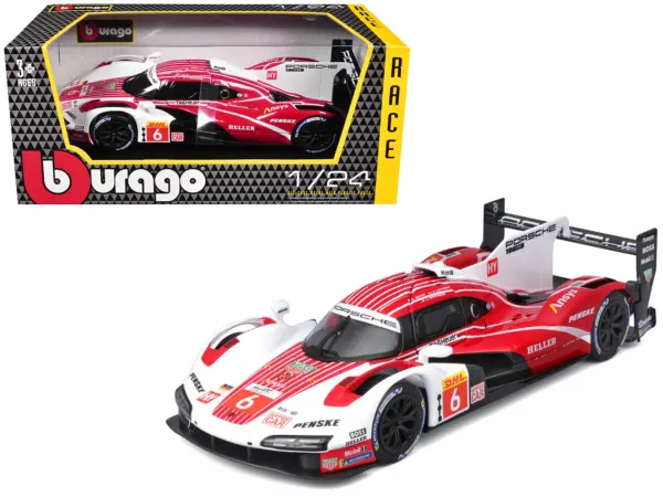 Porsche 963 #6 Kevin Estre - Andre Lotterer - Laurens Vanthoor "Porsche Penske Motorsport" Winner "FIA World Endurance Championship" (2024) 1/24 Diecast Model Car by Bburago #1