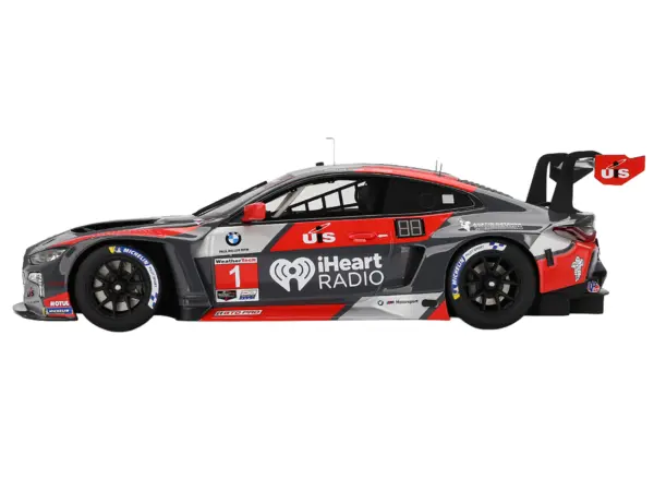 BMW M4 GT3 #1 Bryan Sellers - Madison Snow - Neil Verhagen "Paul Miller Racing" "12 Hours of Sebring" (2024) 1/18 Model Car by Top Speed #3