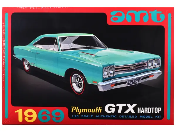Skill 2 Model Kit 1969 Plymouth GTX Hardtop 1/25 Scale Model by AMT #1