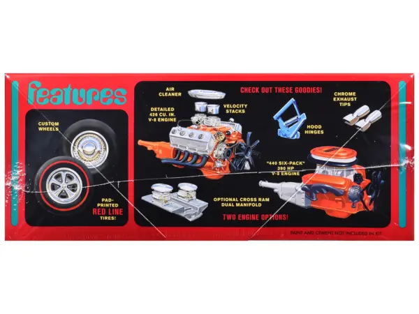 Skill 2 Model Kit 1969 Plymouth GTX Hardtop 1/25 Scale Model by AMT #2