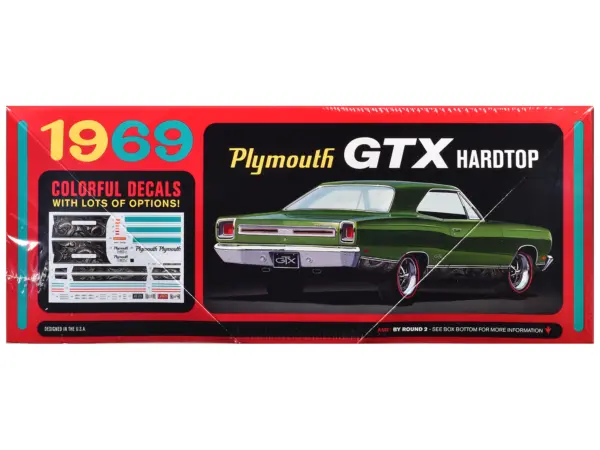 Skill 2 Model Kit 1969 Plymouth GTX Hardtop 1/25 Scale Model by AMT #3