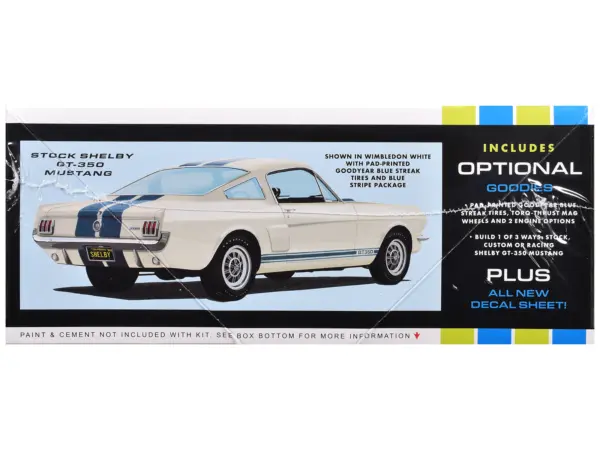 Skill 2 Model Kit 1966 Shelby Mustang GT-350 1/25 Scale Model by AMT #3