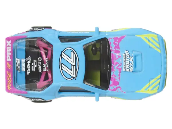 Mazda RX7 FC PANDEM Blue with Graphics "Silhouettes" Series Diecast Model Car by Hot Wheels #4