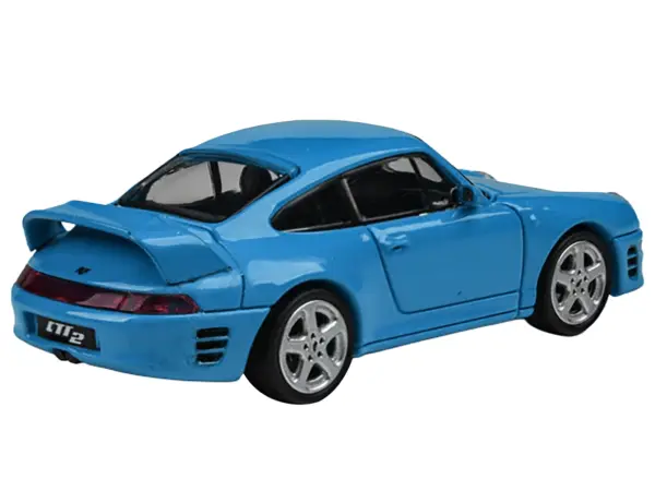 1995 RUF CTR2 Mexico Blue 1/64 Diecast Model Car by Paragon Models #3