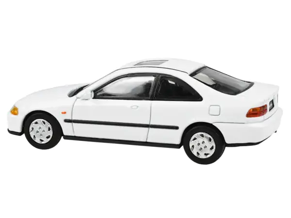 1995 Honda Civic Coupe EJ1 White with Sunroof 1/64 Diecast Model Car by Paragon Models #2