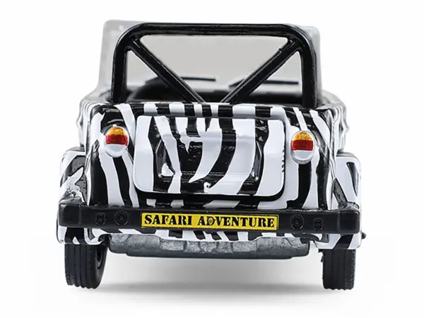 1974 Volkswagen Thing (Type 181) "Safari Adventure" Black and White Zebra Stripes "Club Vee-Dub" Series 21 1/64 Diecast Model Car by Greenlight #5