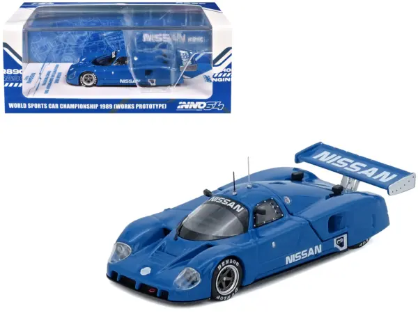 Nissan R89C "Works Prototype" Blue "World Sports Car Championship" (1989) 1/64 Diecast Model Car by Inno Models #1
