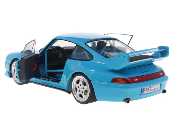 1997 Porsche 911 (993) Clubsport Riviera Blue 1/18 Diecast Model Car by Solido #2