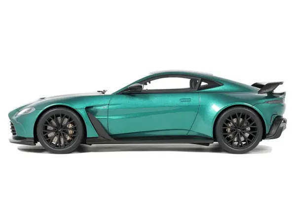 2023 Aston Martin Vantage V12 British Racing Green with Black Hood and Top 1/18 Model Car by GT Spirit #4