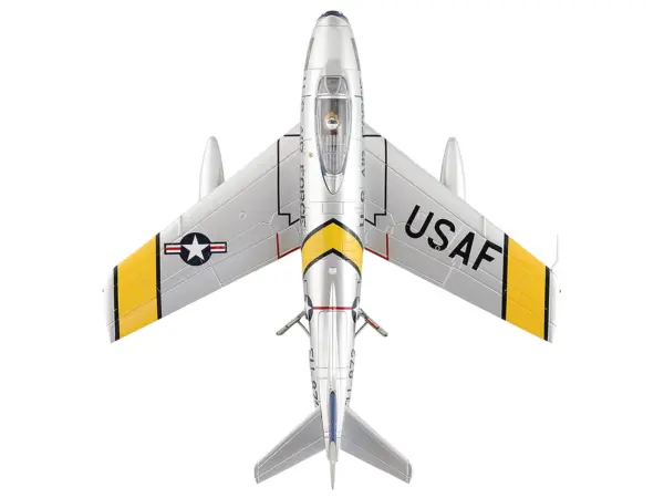 North American F-86F Sabre Fighter Aircraft "24872 Gene Kranz My Darling Marta, 69th Fighter Bomber Squadron, EAA Aviation Museum" United States Air Force "Air Power Series" 1/72 Diecast Model by Hobby Master #4