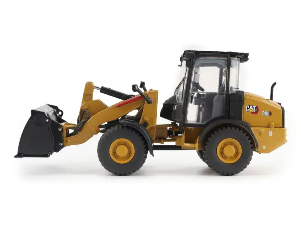 CAT Caterpillar 906 Compact Wheel Loader Yellow with Operator "High Line Series" 1/50 Diecast Model by Diecast Masters #2