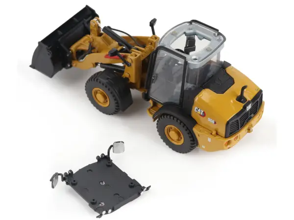 CAT Caterpillar 906 Compact Wheel Loader Yellow with Operator "High Line Series" 1/50 Diecast Model by Diecast Masters #3