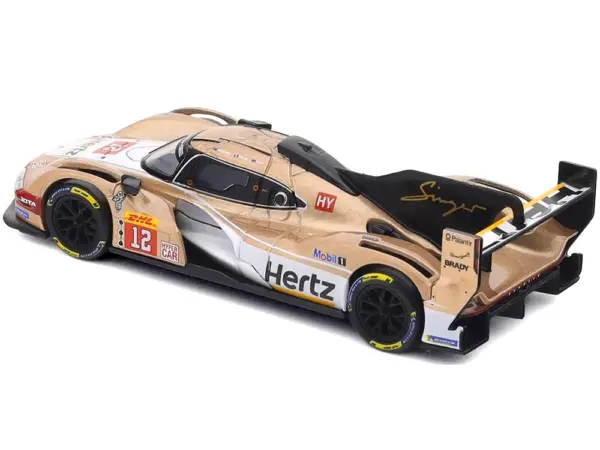 Porsche 963 #12 Callum Ilott - Will Stevens - Norman Nato "Hertz Team Jota" Hypercar Team Winner "FIA World Endurance Championship" (2024) with Display Case "Race" Series 1/43 Diecast Model Car by Bburago #3