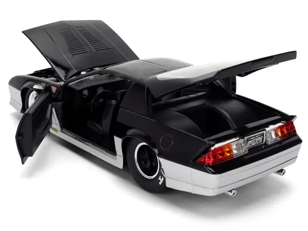 1985 Chevrolet Camaro Z28 "Mickey Thompson" Black and Silver Metallic "Bigtime Muscle" Series 1/24 Diecast Model Car by Jada #4