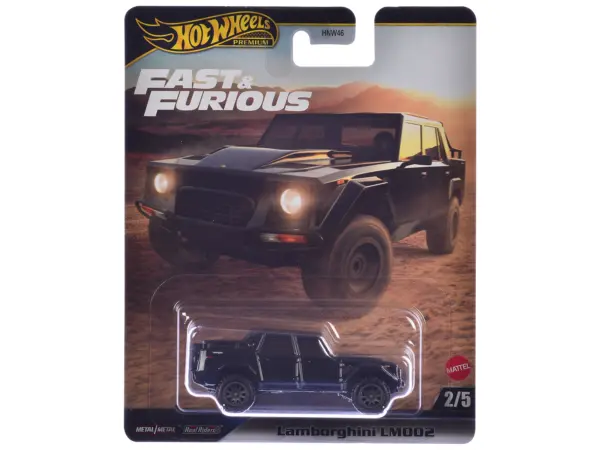 Lamborghini LM002 Black "Fast & Furious" (2009) Movie "Fast & Furious" Series Diecast Model Car by Hot Wheels #1