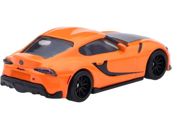 2021 Toyota GR Supra Orange and Black "F9" (2021) Movie "Fast & Furious" Series Diecast Model Car by Hot Wheels #3