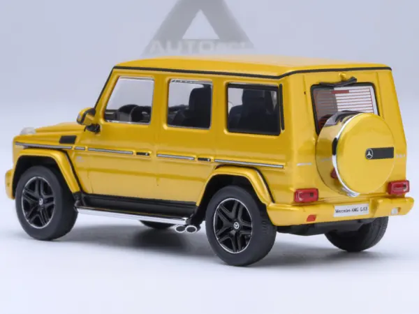 2017 Mercedes-Benz AMG G 63 Solar Beam Yellow 1/64 Model Car by Autoart #3