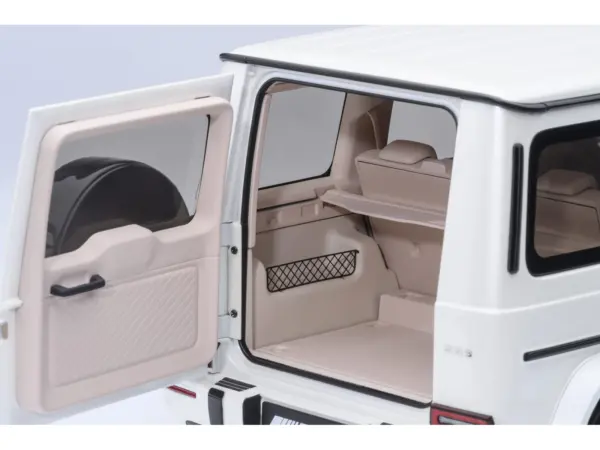 2019 Mercedes-Benz AMG G63 Brilliant White Metallic 1/18 Model Car by Autoart #5