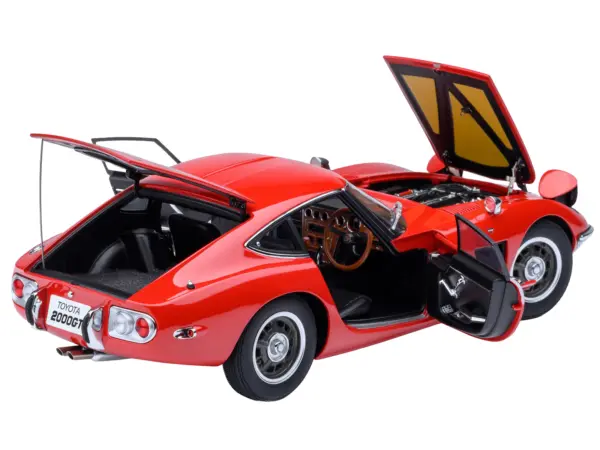 1967 Toyota 2000GT RHD (Right Hand Drive) Red 1/18 Model Car by Autoart #2