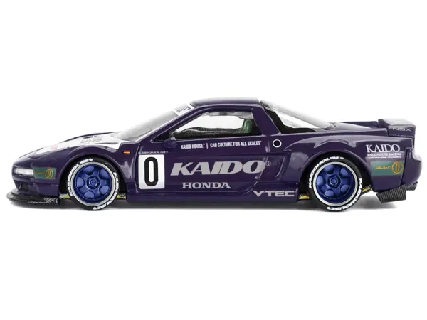 Honda NSX "Kaido Racing V2" #0 Purple with White Hood and Graphics (Designed by Jun Imai) "Kaido House" Special 1/64 Diecast Model Car by Mini GT #3