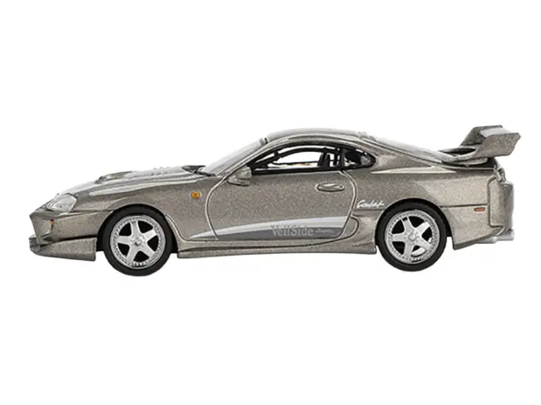 Toyota Supra "VeilSide Combat V-II" Combat Gray Metallic Limited Edition 1/64 Diecast Model Car by Mini GT #2