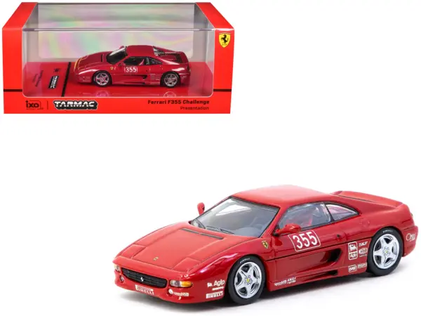 Ferrari F355 Challenge #355 "Presentation" Red "Hobby64" Series 1/64 Diecast Model by Tarmac Works #1