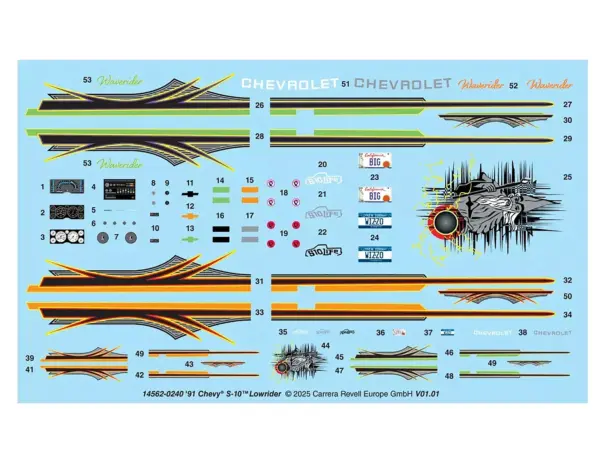 Level 4 Model Kit 1991 Chevrolet S-10 Lowrider Pickup Truck with 1/64 Diecast Version Included "Big + Little Series" 1/25 Scale Model by Revell #5
