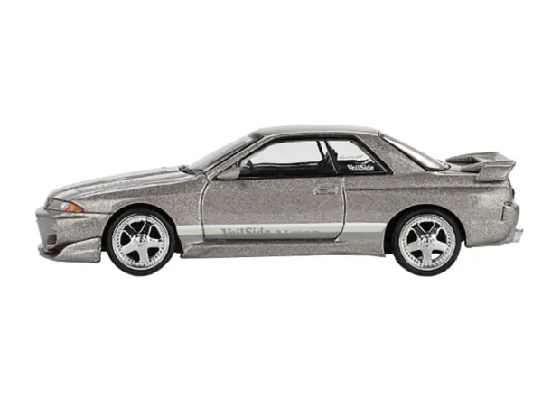 Nissan Skyline GT-R (R32) RHD (Right Hand Drive) "Veilside Combat C-I" Gray Metallic Limited Edition 1/64 Diecast Model Car by Mini GT #2